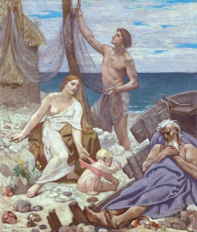 De Familie van de Visser door Pierre Puvis de Chavannes