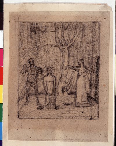 De onthoofding van Sint Johannes de Doper door Pierre Puvis de Chavannes