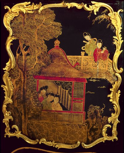 Zijpaneel van een Louis XV Commode, ca.1745 door Pierre Roussel