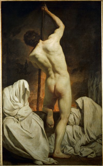 Charon passant les ombres - Charon in de onderwereld ... door Pierre Subleyras