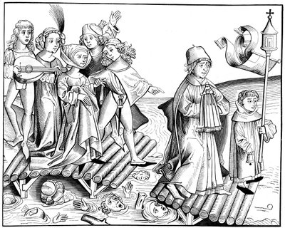 Le passage du viatique, 1493 1849 door Pierre Wolgmuth