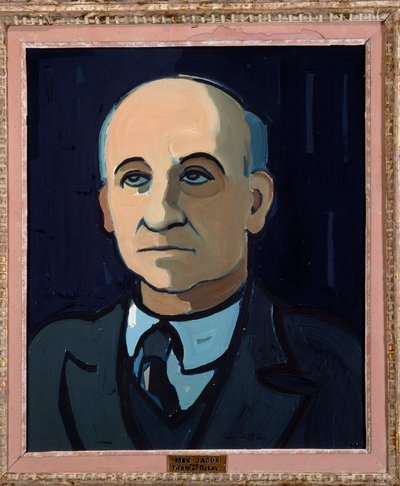 Portret van de Franse dichter Max Jacob door Pierre de Belay
