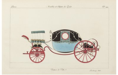Stadskoets, 1800s door Pierre de La Mesangere
