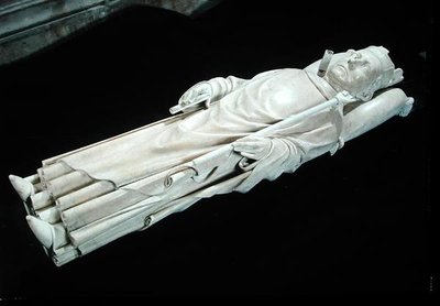 Beeld van Karel VI (1368-1422) 1429 (marmer) door Pierre de Thury
