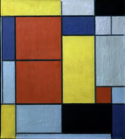 Compositie II door Piet Mondrian