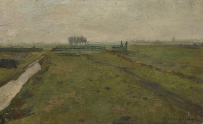 Landschap bij Amsterdam, ca. 1902 door Piet Mondrian