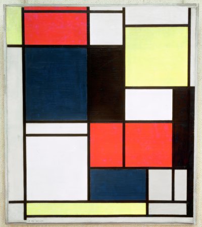 Tableau II door Piet Mondrian