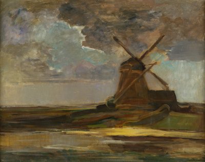 Molen in de Gein, c.1906-07 door Piet Mondrian