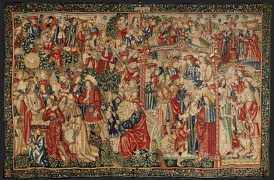 De gelijkenis van de arbeiders in de wijngaard, ca. 1500 (wandtapijt) door Pieter (studio of) Coecke van Aelst