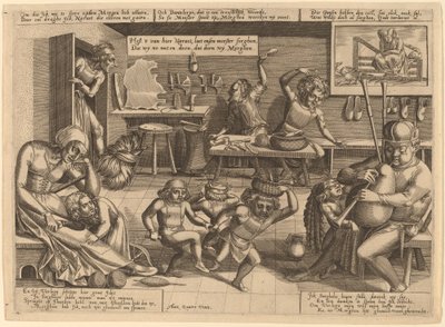 Het losbandige huishouden door Pieter Balten