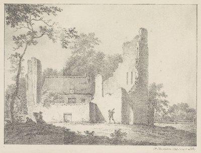 Ruïne door Pieter Bartholomeusz. Barbiers