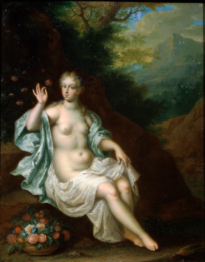 Flora, Nederlandse schilderij uit de 17e eeuw door Pieter Borm