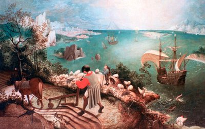 Landschap met de Val van Icarus, ca. 1555 door Pieter Bruegel the Elder