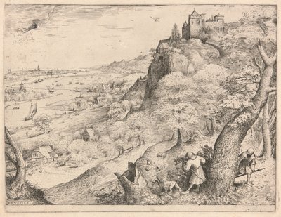 De hazenjagers door Pieter Bruegel the Elder