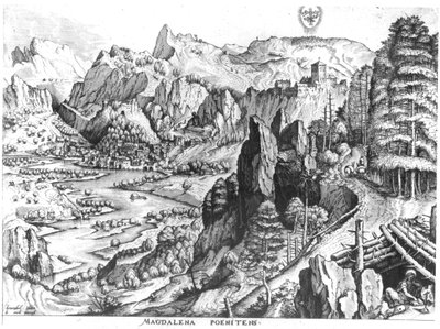 De boetvaardige Magdalena, gegraveerd door Hieronymus Bosch (circa 1510-70) door Pieter Bruegel the Elder