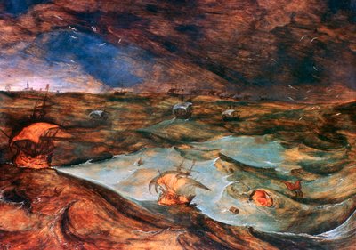 De storm, 1569 door Pieter Bruegel the Elder