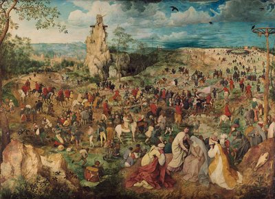 Duits: Kreuztragung Christi De processie naar Golgotha door Pieter Brueghel the Elder