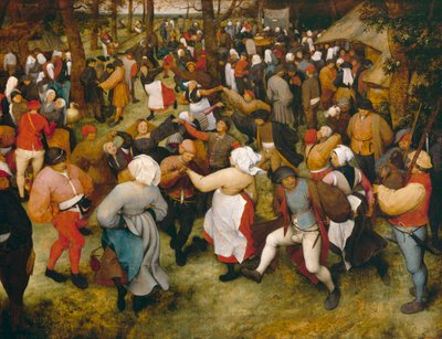 De huwelijksdans door Pieter Brueghel the Elder