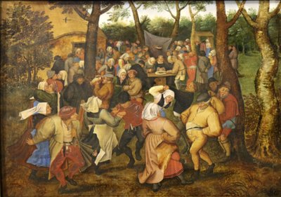 Bruiloft dans. door Pieter Brueghel the Younger
