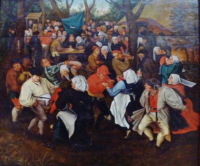 Frans:  La Danse de noce De bruiloftsdans door Pieter Brueghel the Younger