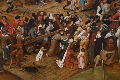Duits: Die Kreuztragung De weg naar Golgotha door Pieter Brueghel the Younger