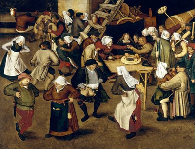 Boerenbruiloft door Pieter Brueghel the Younger