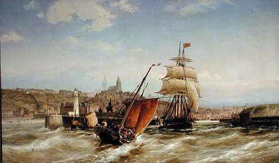 Haven van Boulogne door Pieter Christiaan Cornelis Dommelshuizen