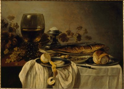Ontbijt door Pieter Claesz