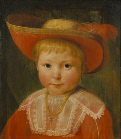 Portret van een Kind met een Rood Gevoerde Strohoed, c.1635-40 door Pieter Claesz Soutman