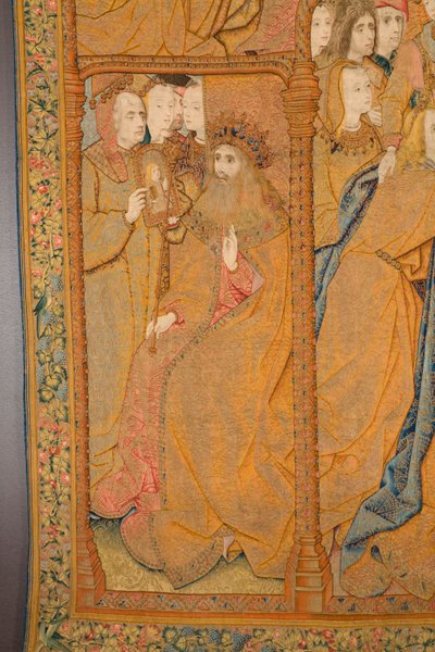 Vlaamse wandtapijt. Annunciatie (detail). Ca. 1502-1504. door Pieter Coecke van Aelst