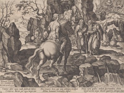 Kennis Vergaren, uit De Loop van het Menselijk Leven, 1570 door Pieter Furnius