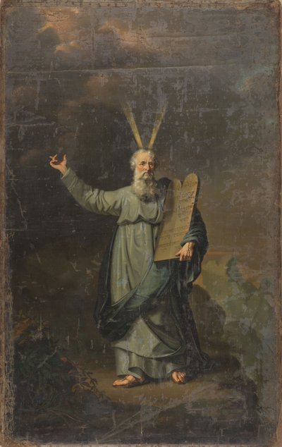Mozes met de Tafelen der Wet door Pieter Gaal