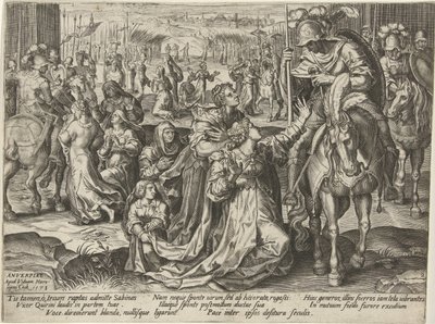 Verzoening tussen de Sabijnen en de Romeinen door Pieter Jalhea Furnius