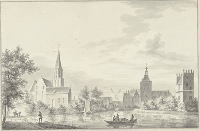 Gezicht op Culemborg door Pieter Jan van Liender