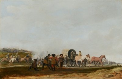 Hinderlaag op een legerkonvooi, 1631 door Pieter Jansz Post