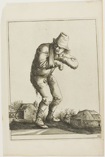 Tramp with a Sling, van T is al verwart-gaern (Het is al verwarrend) door Pieter Jansz. Quast