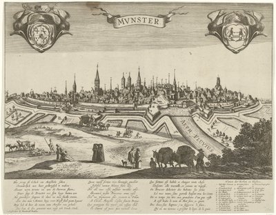 Panorama van Münster door Pieter Nolpe