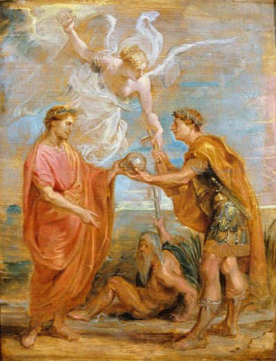 Constantius benoemt Constantijn als zijn opvolger, 1622 door Peter Paul Rubens