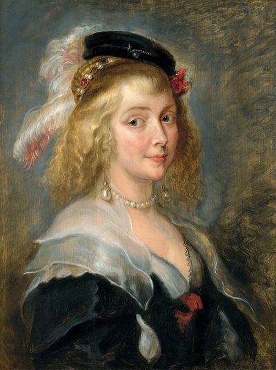 Portret van Hélène Fourment, 1640 door Peter Paul Rubens
