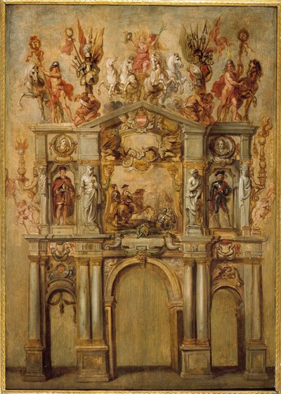 De boog van Ferdinand, ca. 1634 door Pieter Paul Rubens