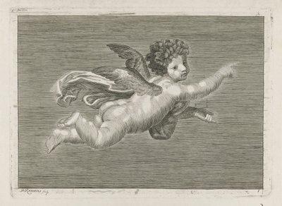 Wijzende putto door Pieter Romans