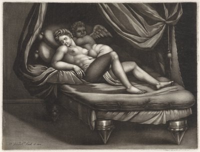Cupido en Psyche door Pieter Schenk (I)