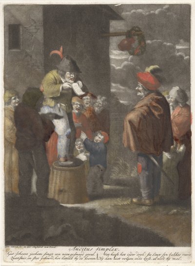 Het Gehoor (Vijf zintuigen) door Pieter Schenk (I)