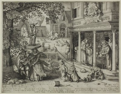Een allegorie van de relaties tussen de generaties door Pieter Serwouters