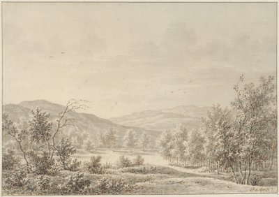 Heuvellandschap door Pieter de Goeje