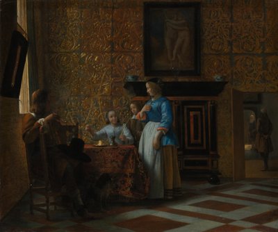 Vrije Tijd in een Elegante Omgeving door Pieter de Hooch