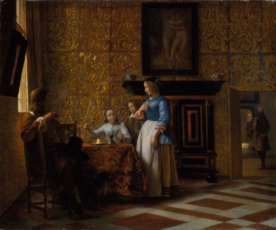 Vrije tijd in een Elegante Omgeving, c.1663-65 door Pieter de Hooch