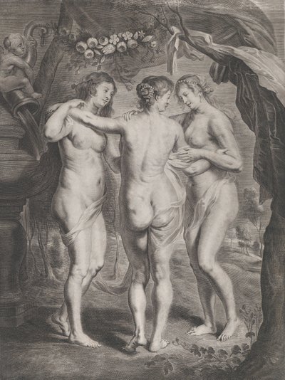 De drie Gratiën door Pieter de Jode II