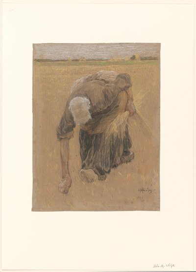 Arenlezende vrouw door Pieter de Josselin