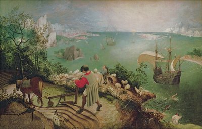 Landschap met de val van Icarus, ca. 1558 door Pieter Bruegel the Elder